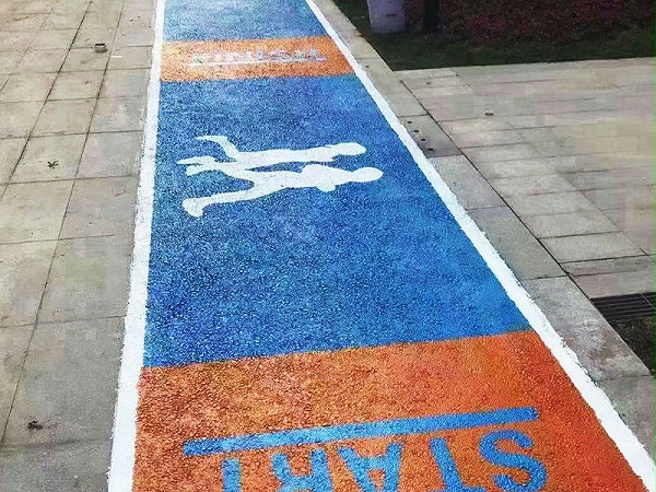 路面改色涂料,路面改色涂料施工,运动场地改色