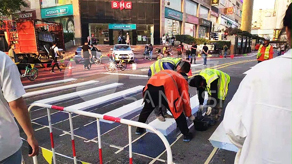冷漆标线施工-36