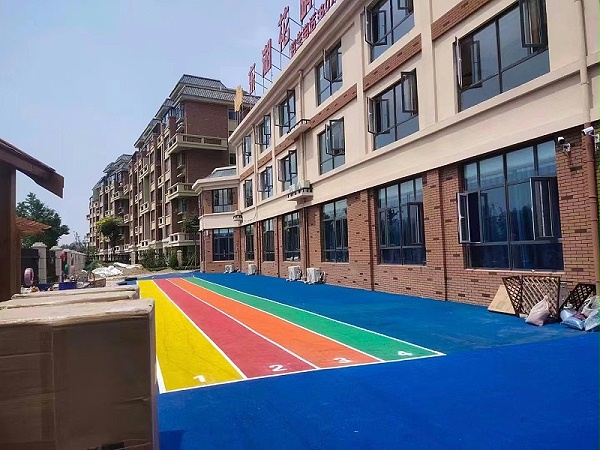 彩色防滑路面涂料,彩色防滑路面应用场景