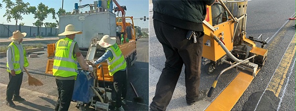 热熔型道路标线涂料施工涂敷前需要注意哪些事项？