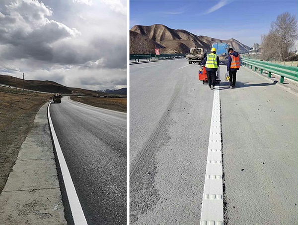 三艾斯助力连霍呼北高速联络线标线工程，攻克低温施工难题