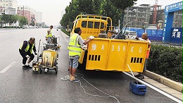 热熔标线涂料施工中流动度不佳的原因及解决方案