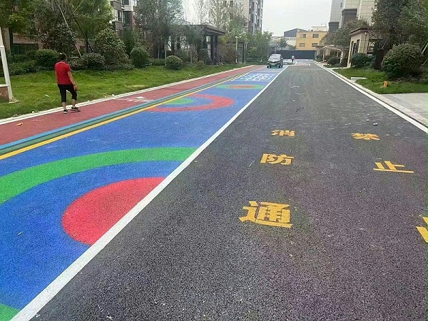 路面改色涂料应用场景,路面改色涂料