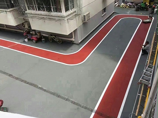 路面改色涂料,老旧小区,路面翻新